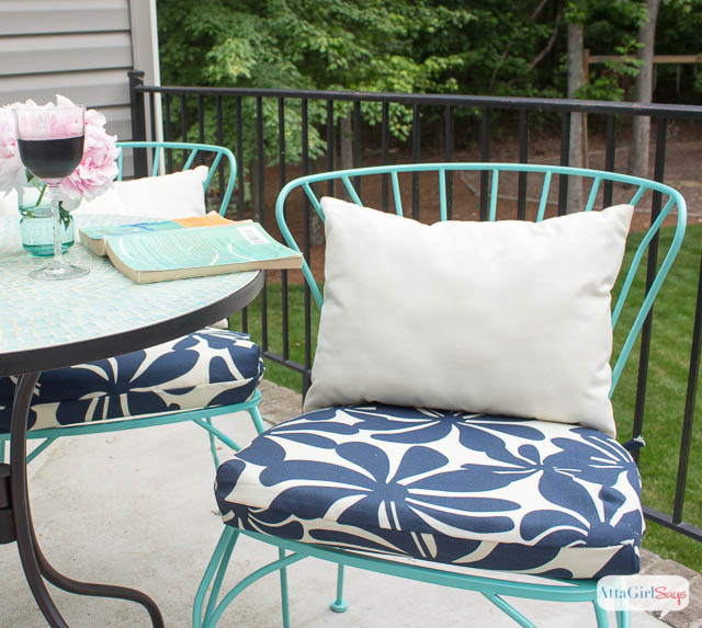 DIY Outdoor Cushions
 Porch Makeover Progress DIY Outdoor Chair Cushions Atta
