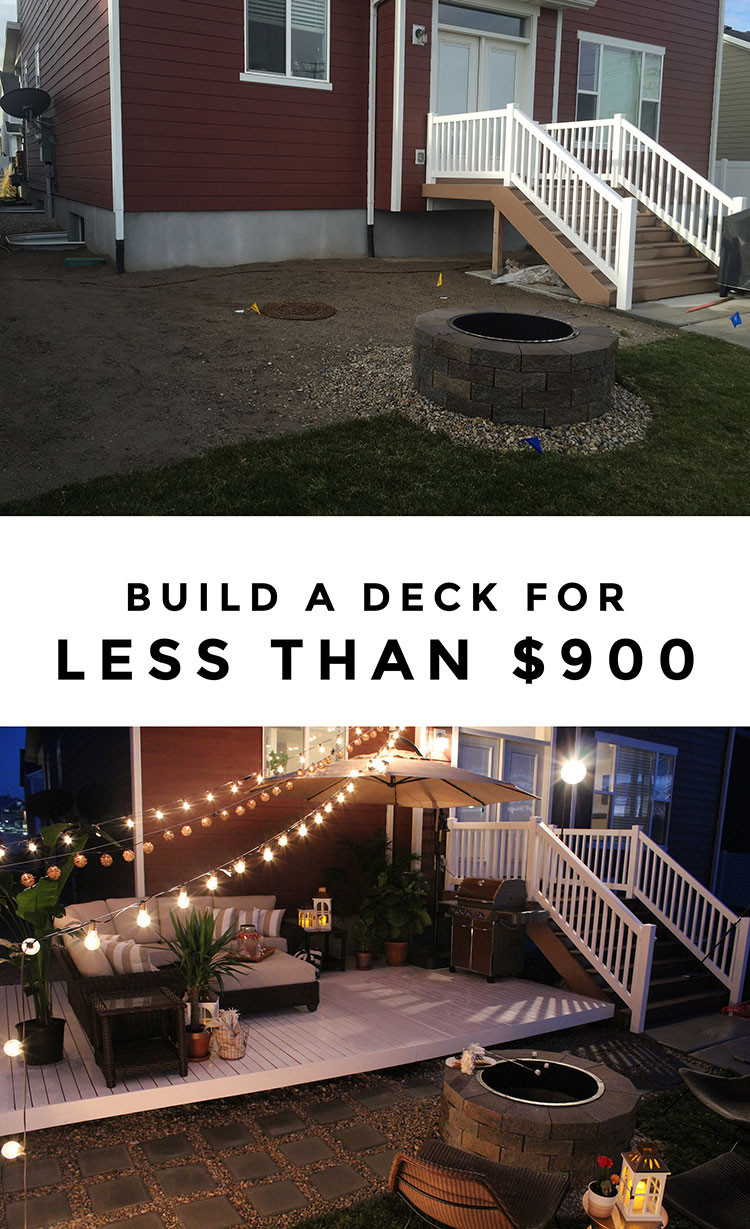 DIY Outdoor Deck
 How to Build a Simple DIY Deck on a Bud