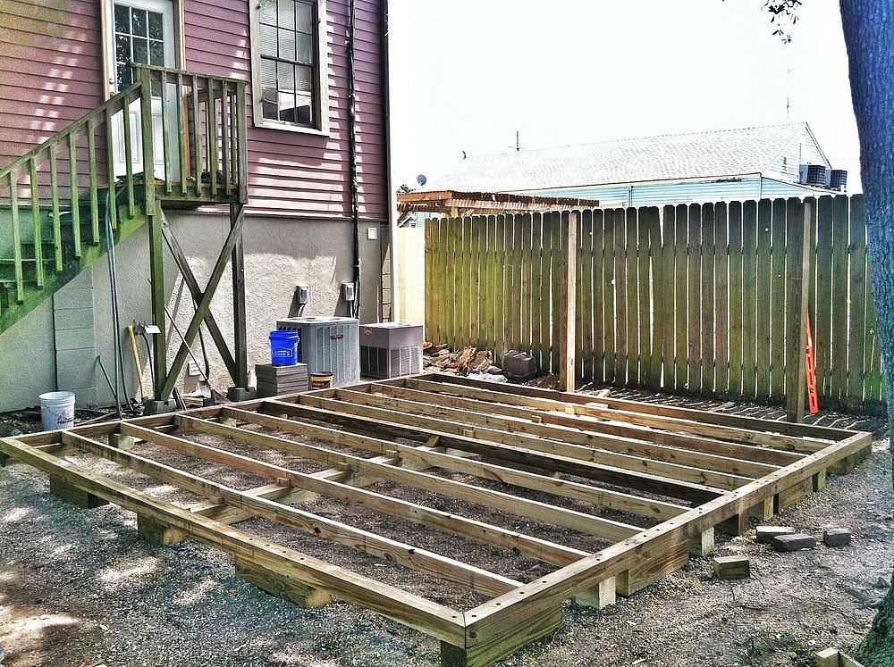 DIY Outdoor Deck
 Backyard Deck in New Orleans