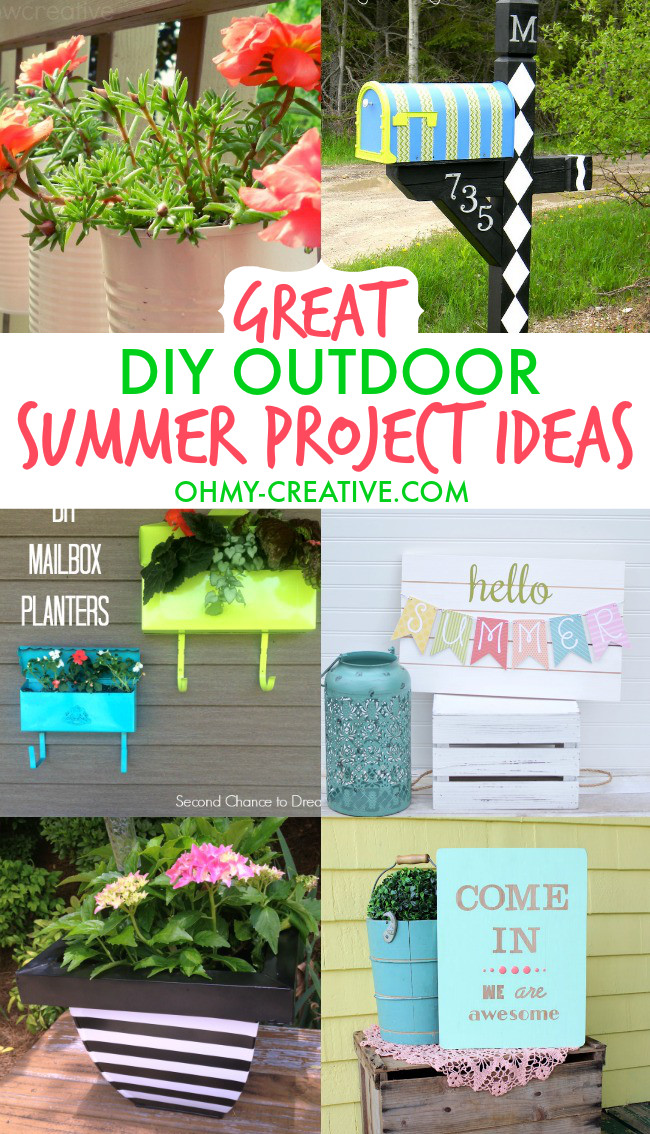 DIY Outdoor Decorating Ideas
 Great DIY Outdoor Summer Project Ideas Oh My Creative
