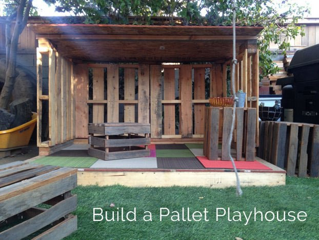 DIY Outdoor Fort
 31 Free DIY Playhouse Plans to Build for Your Kids Secret
