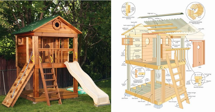 DIY Outdoor Fort
 How To Build An Outdoor Playhouse Home Security Micro