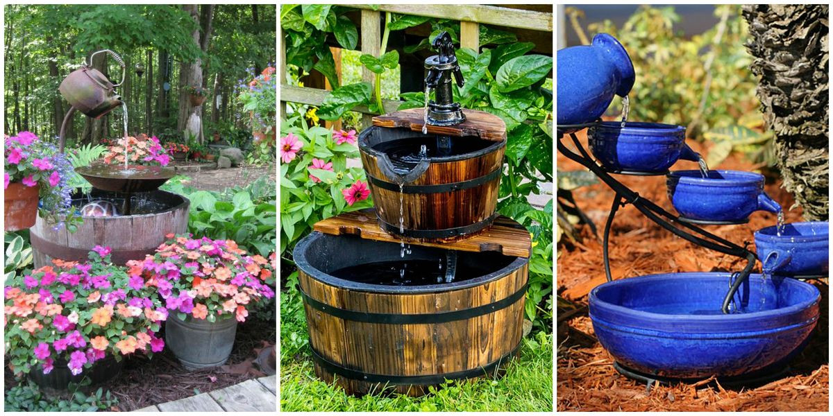 DIY Outdoor Fountains
 18 Outdoor Fountain Ideas How To Make a Garden Fountain