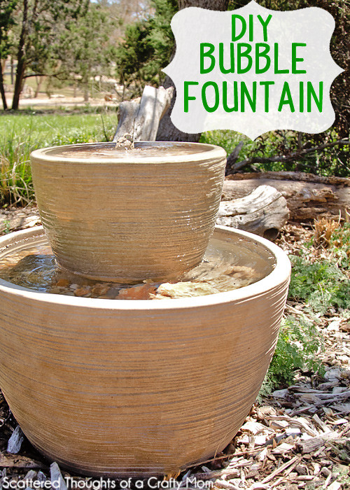 DIY Outdoor Fountains
 Easy DIY Bubble Fountain