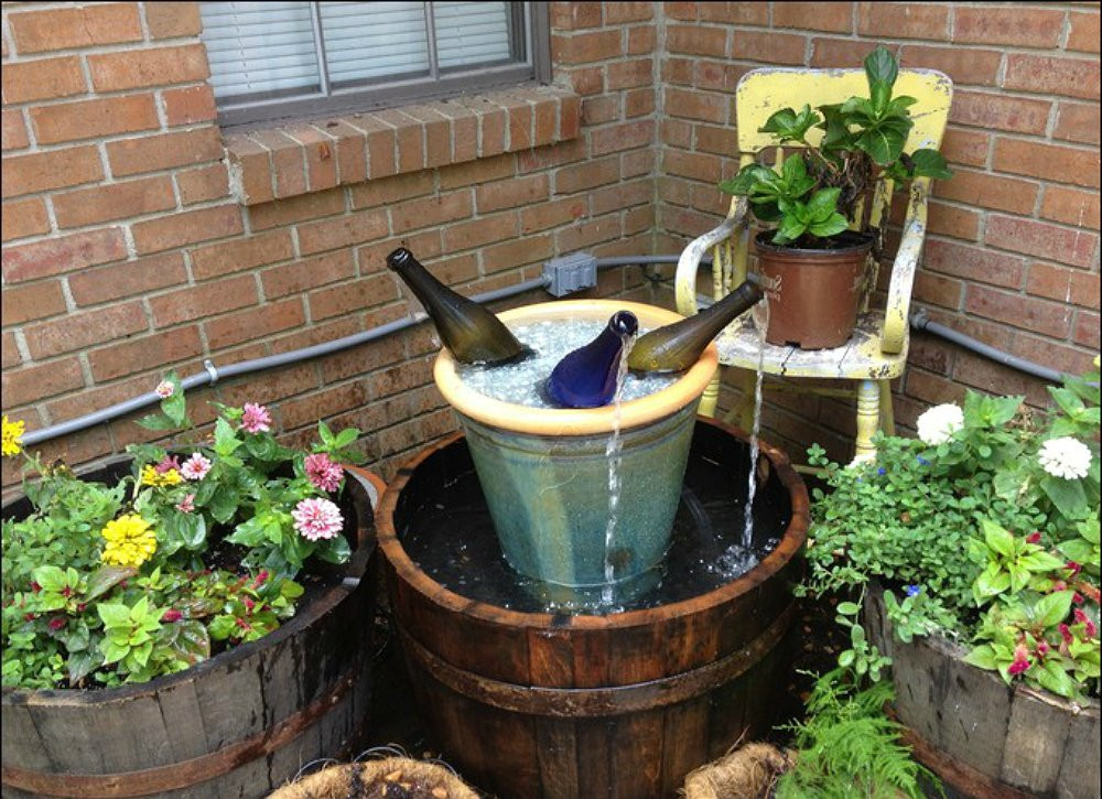 DIY Outdoor Fountains
 Wine Bottle Fountain DIY Fountain Ideas 10 Creative