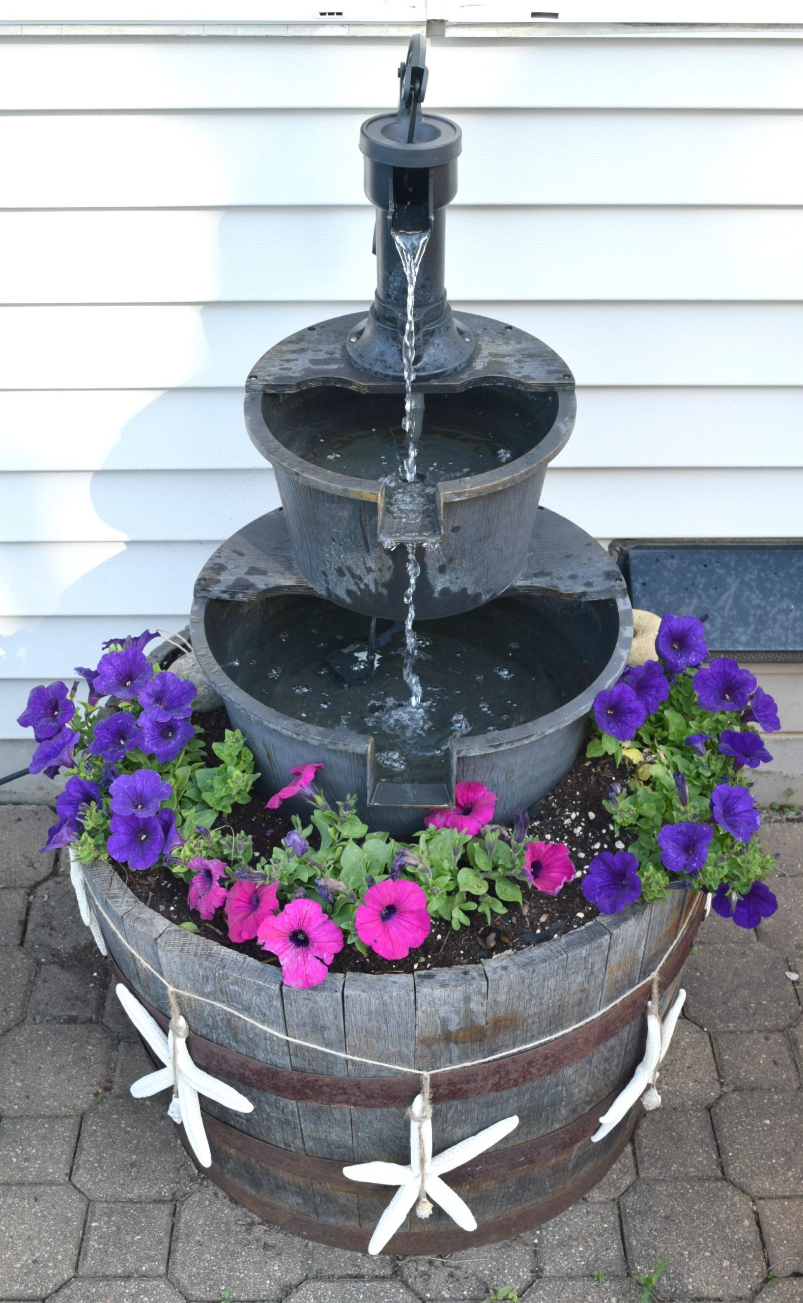 DIY Outdoor Fountains
 Summer outdoor home tour • Our House Now a Home