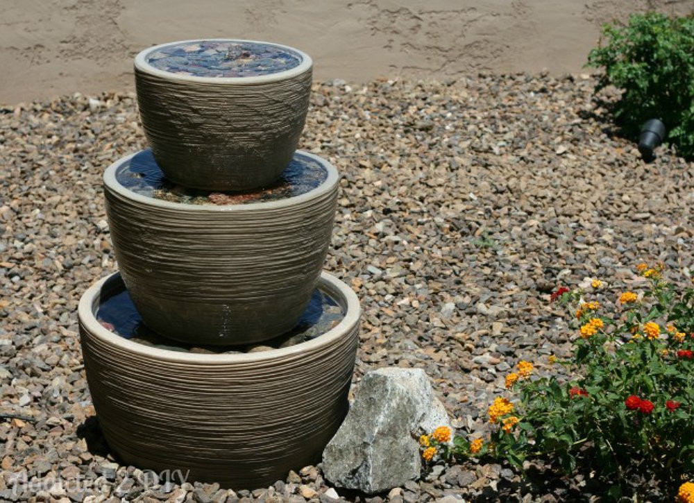 DIY Outdoor Fountains
 DIY Backyard Water Fountain Easy DIY Projects 12
