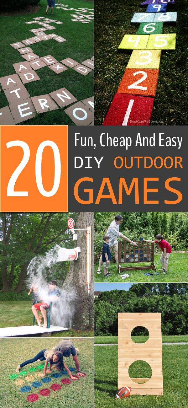 DIY Outdoor Games
 20 Fun Cheap And Easy DIY Outdoor Games For The Whole