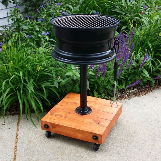 DIY Outdoor Grills
 10 Creative Recycling DIY Grill Bbq and Fire Pit Projects