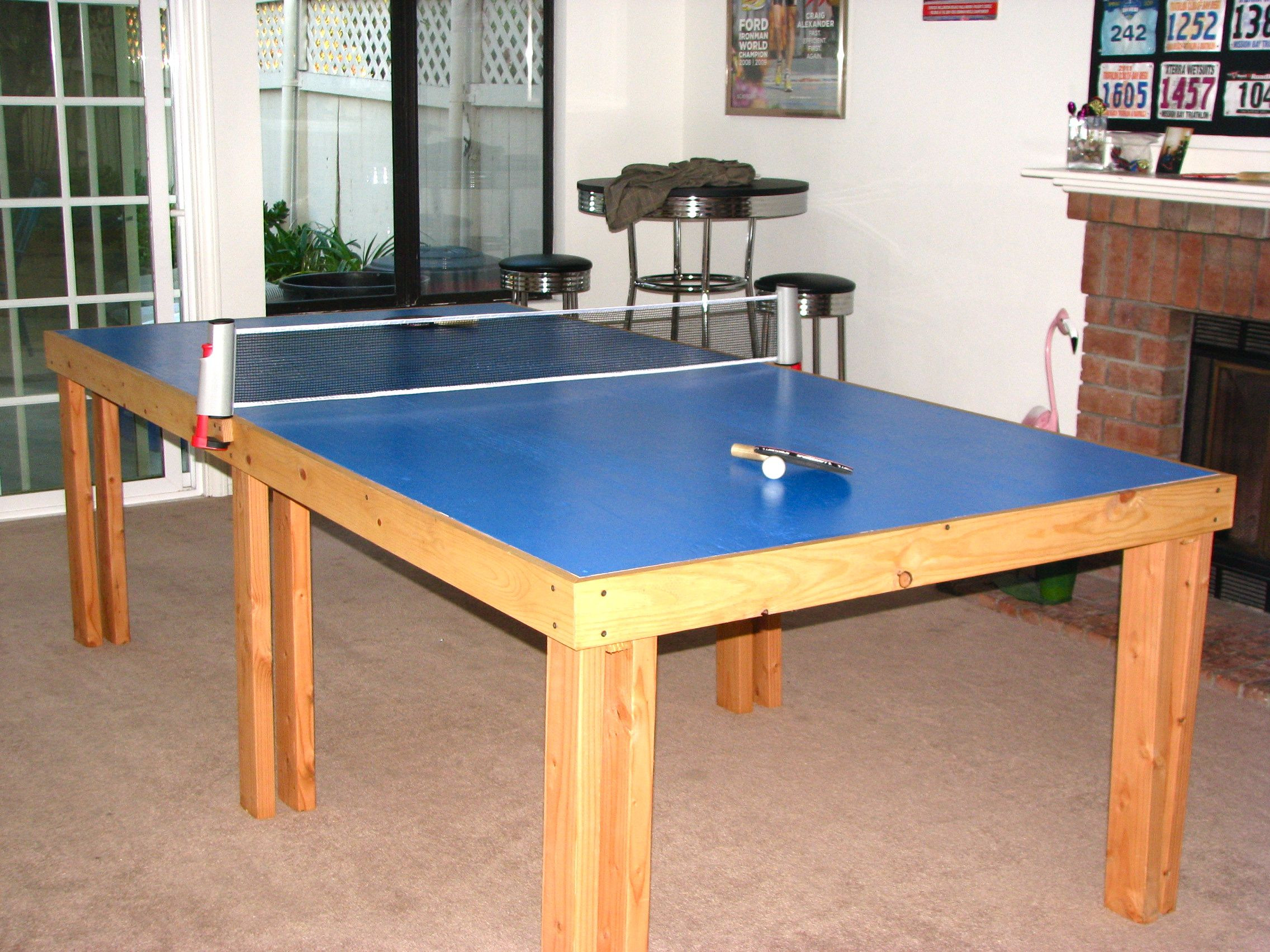 DIY Outdoor Ping Pong Table
 Our homemade ping pong table Spent less than 120 for all