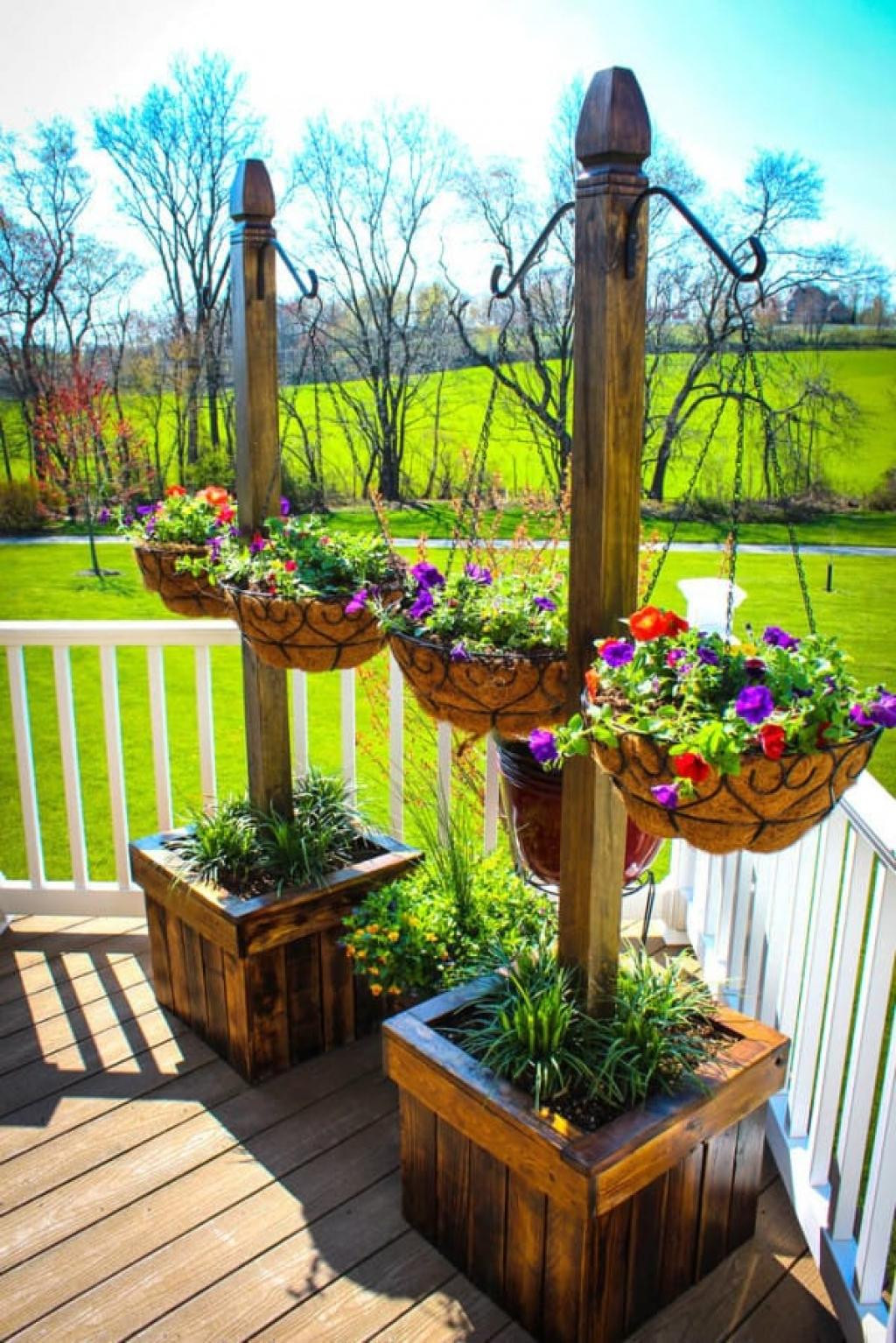 DIY Outdoor Planters
 Backyard Landscape 16 Amazing DIY Patio Decoration Ideas