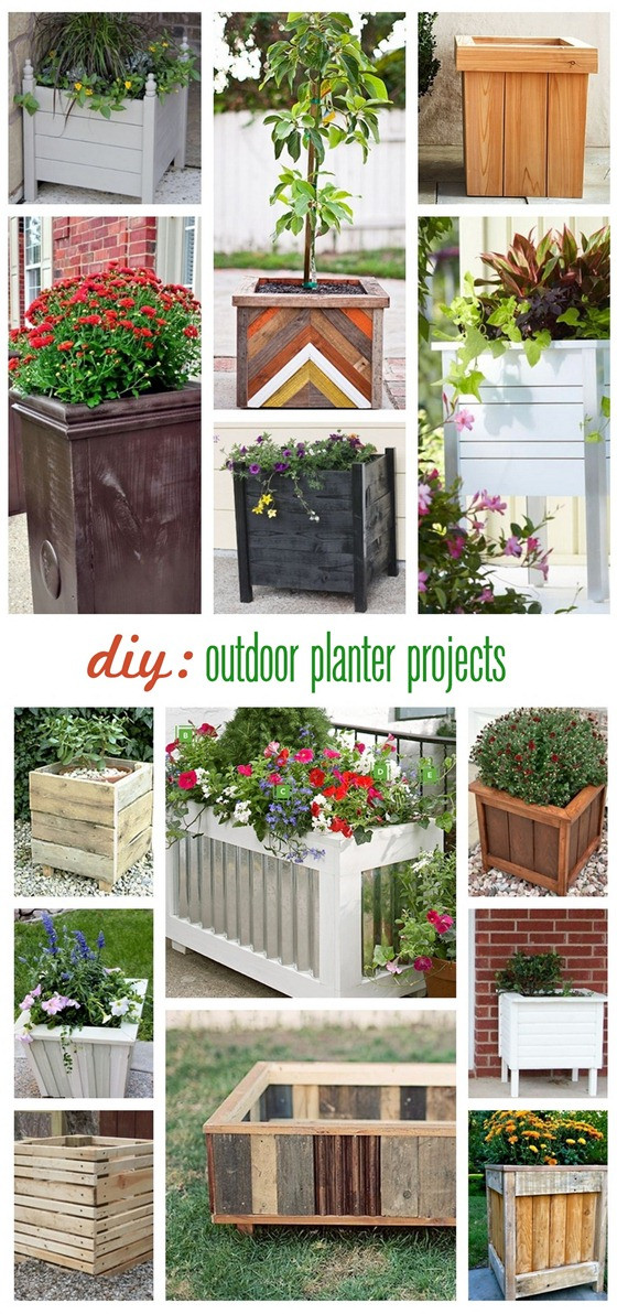 DIY Outdoor Planters
 Buy or DIY Outdoor Square Planters