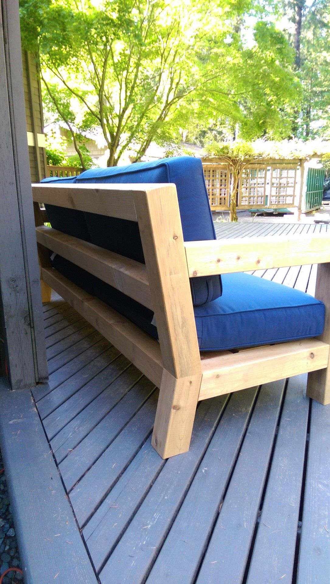 DIY Outdoor Sectional Sofa
 DIY Modern Rustic Outdoor Sofa Inspired by RH Merida Hello