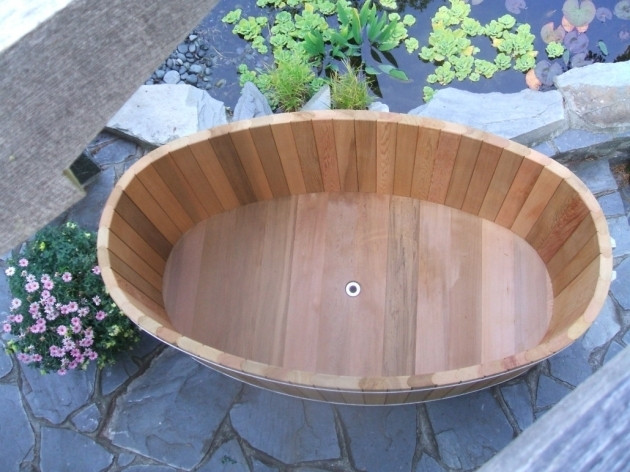 DIY Outdoor Soaking Tub
 Outdoor Soaking Tub Bathtub Designs
