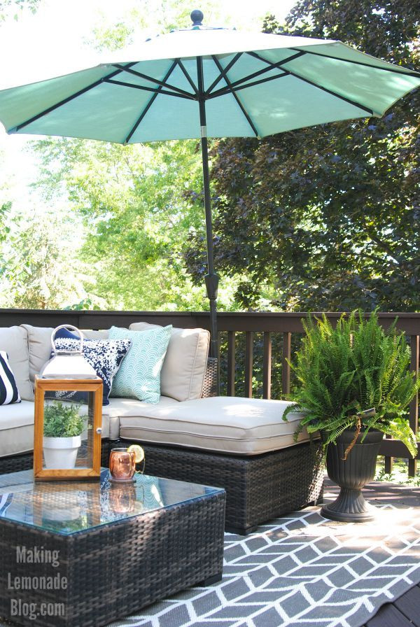 DIY Outdoor Space
 This DIY outdoor living room & deck makeover is bud
