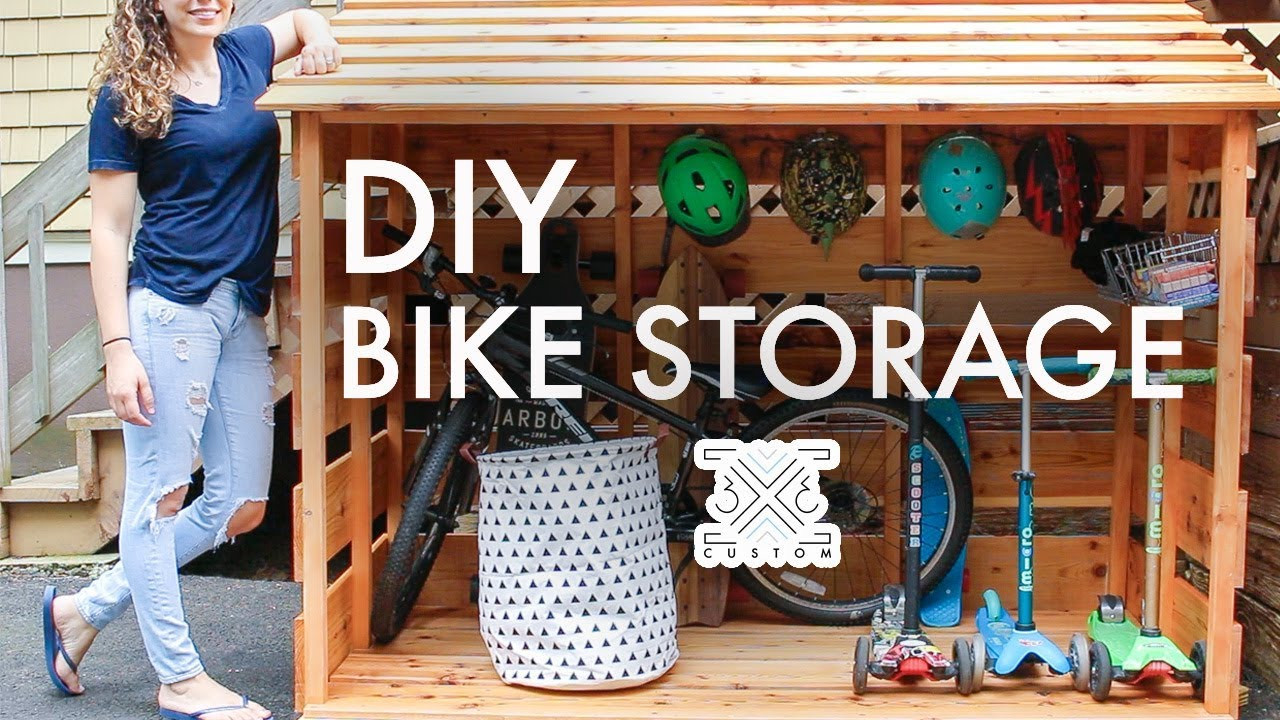 DIY Outdoor Storage Shed
 DIY Bike Storage Shed Beginner Woodworking Project