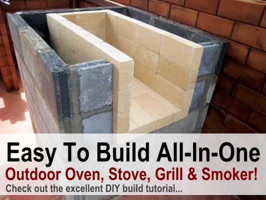 DIY Outdoor Stove
 Amazing DIY All In e Outdoor Oven Stove Grill & Smoker