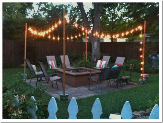 DIY Outdoor String Lights
 Pin on DIY Yard & Garden Projects