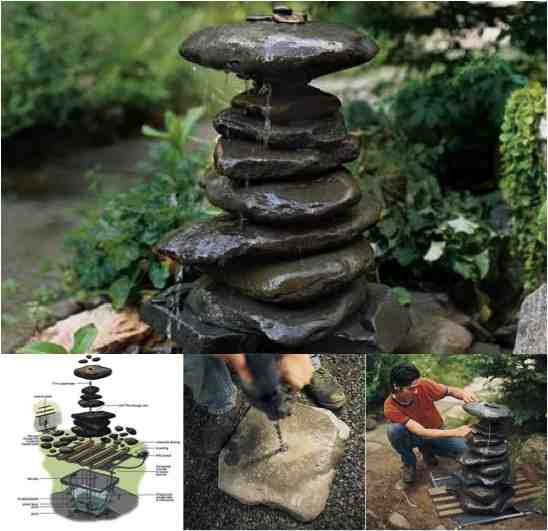 DIY Outdoor Water Features
 Beautiful DIY Zen Water Fountain Do It Yourself Fun Ideas