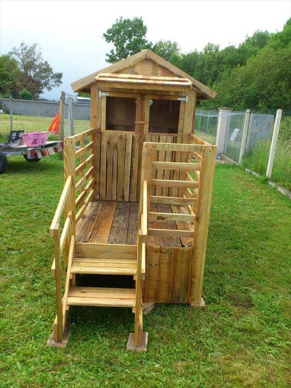 DIY Pallet Playhouse Plans
 Build Easy DIY Playhouse From Pallets