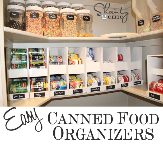 DIY Pantry Organization
 Pantry Ideas DIY Canned Food Storage Shanty 2 Chic