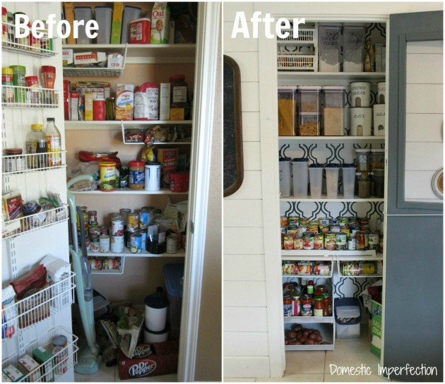 DIY Pantry Organization
 The Less Mess Project Pantry Reveal Domestic Imperfection
