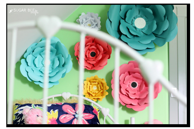 DIY Paper Flower Wall Decor
 Big Bloom Paper Flower Wall Decor Sugar Bee Crafts