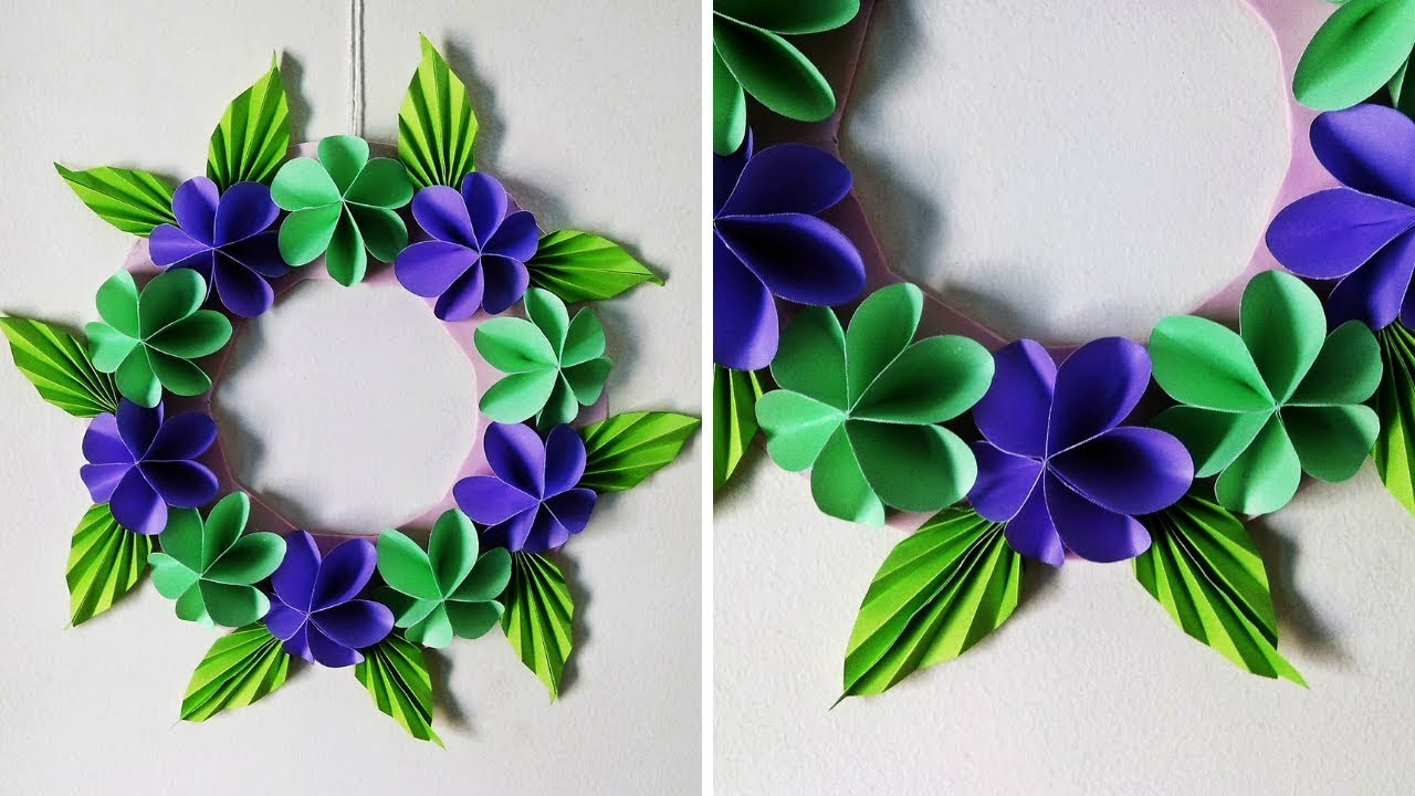 DIY Paper Flower Wall Decor
 DIY Paper Flower Wall Hanging Simple Home Decor