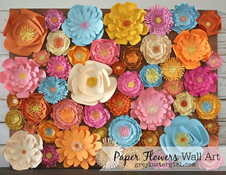 DIY Paper Flower Wall Decor
 Mesmerizing DIY Handmade Paper Flower Art Projects To