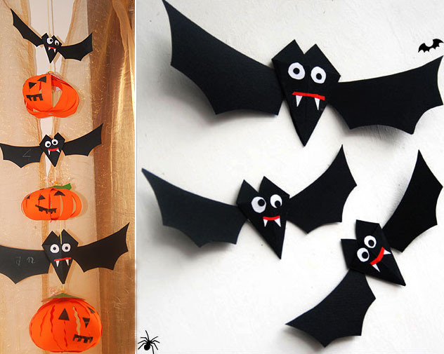 DIY Paper Halloween Decorations
 Easy DIY Halloween home decor ideas with ghosts bats and