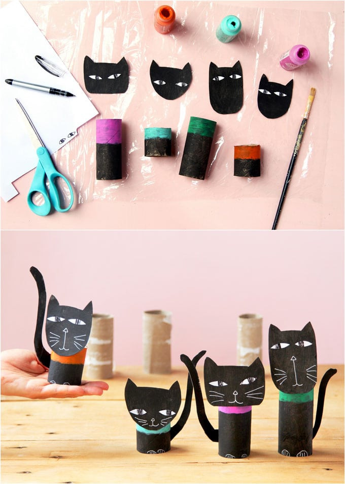 DIY Paper Halloween Decorations
 Wickedly Fun Halloween Cat Decorations $0 Easy Craft