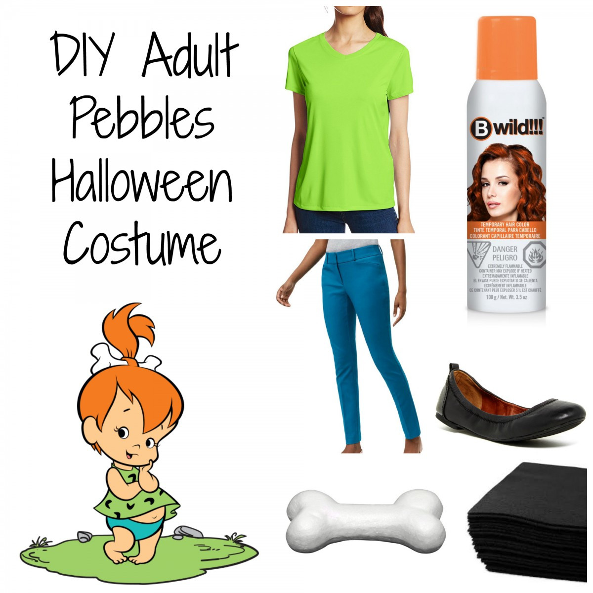 DIY Pebbles Costume
 DIY Adult Pebbles Halloween Costume Her Heartland Soul