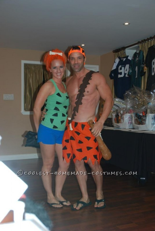 DIY Pebbles Costume
 Simple and Fun Pebbles and Bamm Bamm Couple Halloween Costume