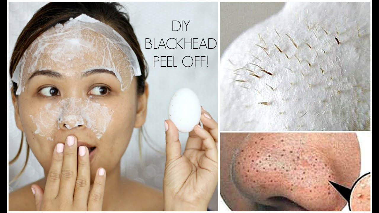 DIY Peel Off Face Mask For Blackheads
 DIY Blackhead Peel f Mask with an Egg