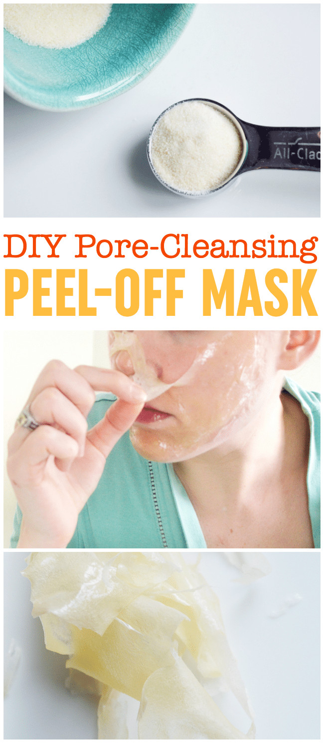 DIY Peel Off Face Mask With Glue
 DIY Peel f Mask Pore Cleansing Blackhead Busting Face