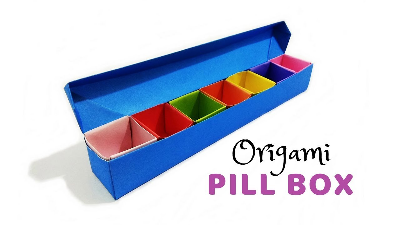 DIY Pill Organizer
 DIY Origami Pill Box Organizer Tutorial