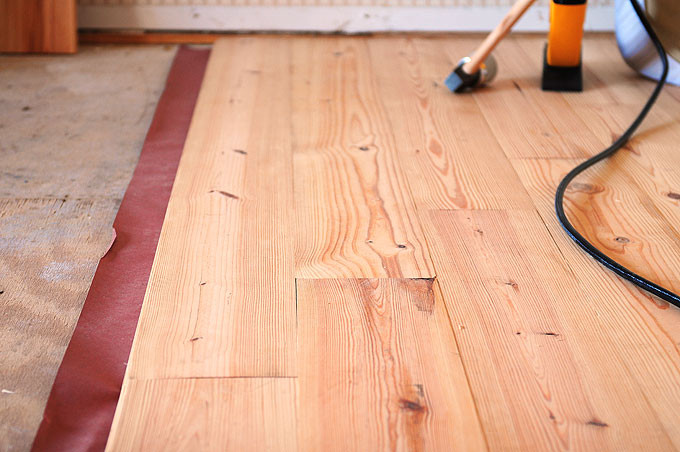 DIY Pine Plank Flooring
 Tips for DIY Hardwood Floors Installation