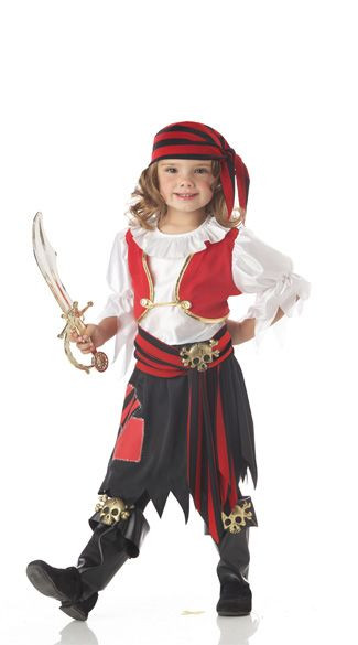 DIY Pirate Costume For Toddler
 Girl Pirate Halloween Costumes