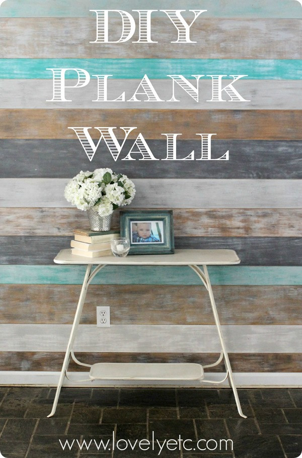 DIY Planked Wall
 DIY Plank Wall Redhead Can Decorate