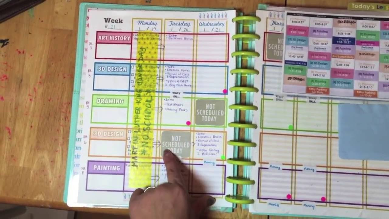 DIY Planner From Notebook
 How I made a teacher planner DIY Planning and Planner