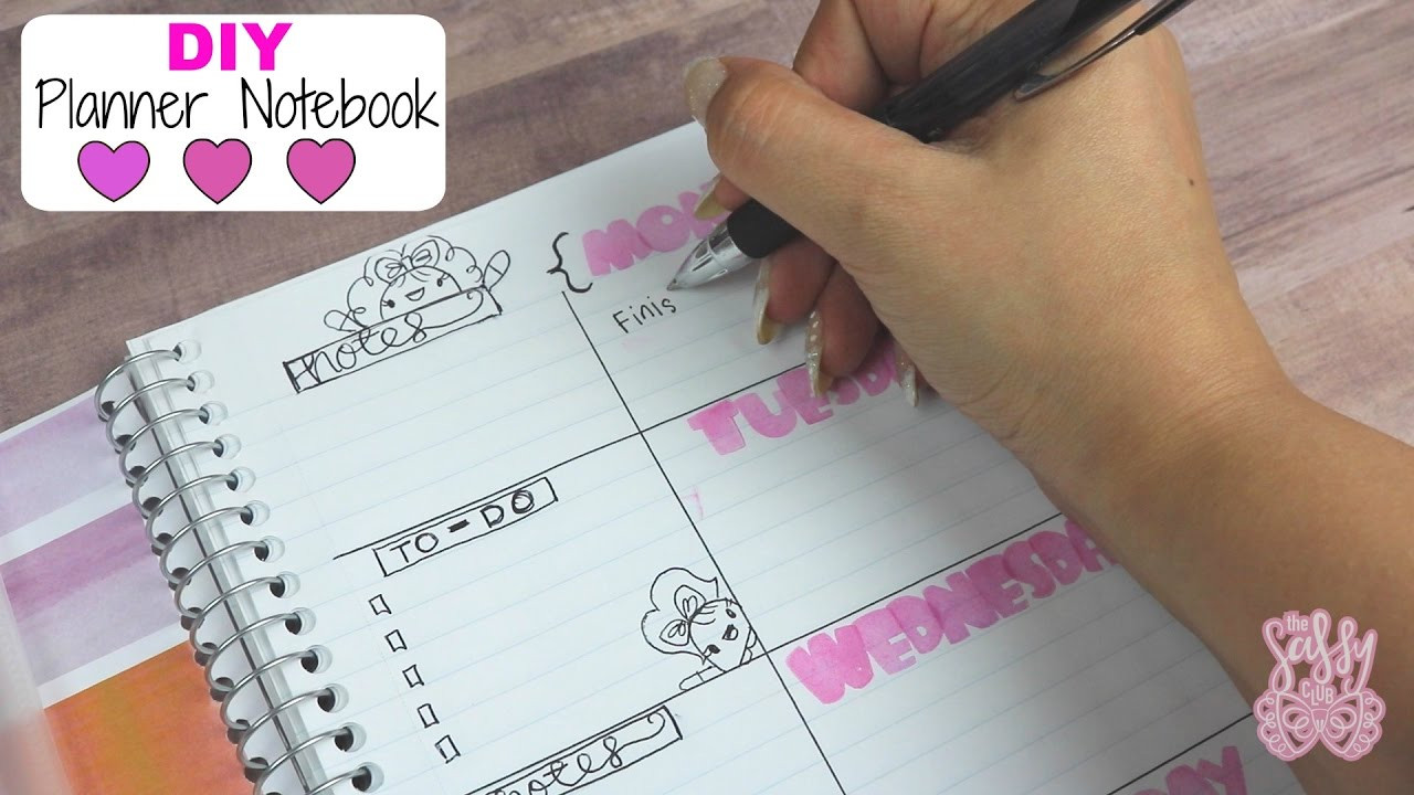 DIY Planner From Notebook
 DIY Planner Notebook Easy & Bud friendly