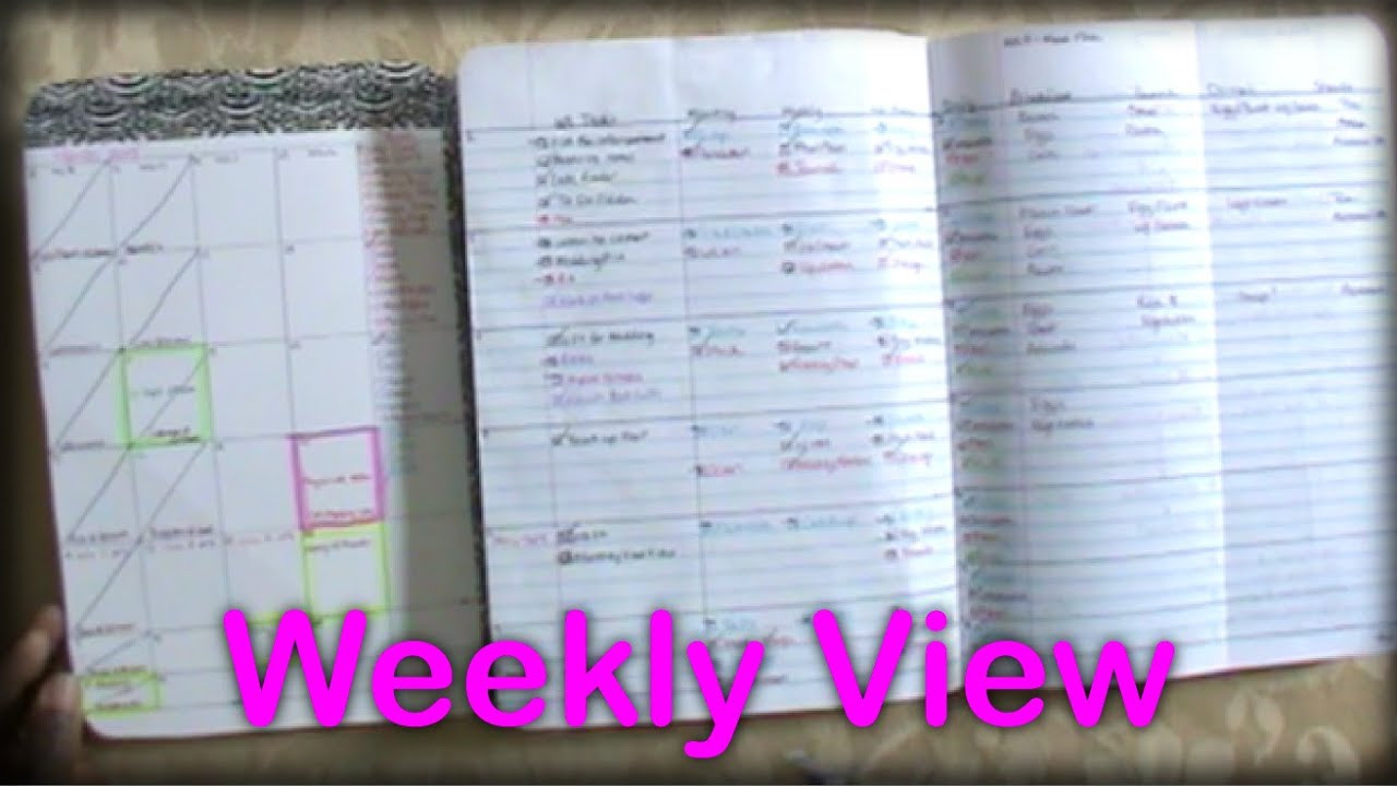 DIY Planner From Notebook
 DIY position Notebook Planner Weekly View