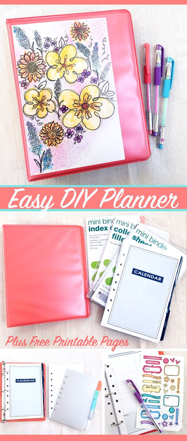 DIY Planner From Notebook
 Make Your Own Easy DIY Planner