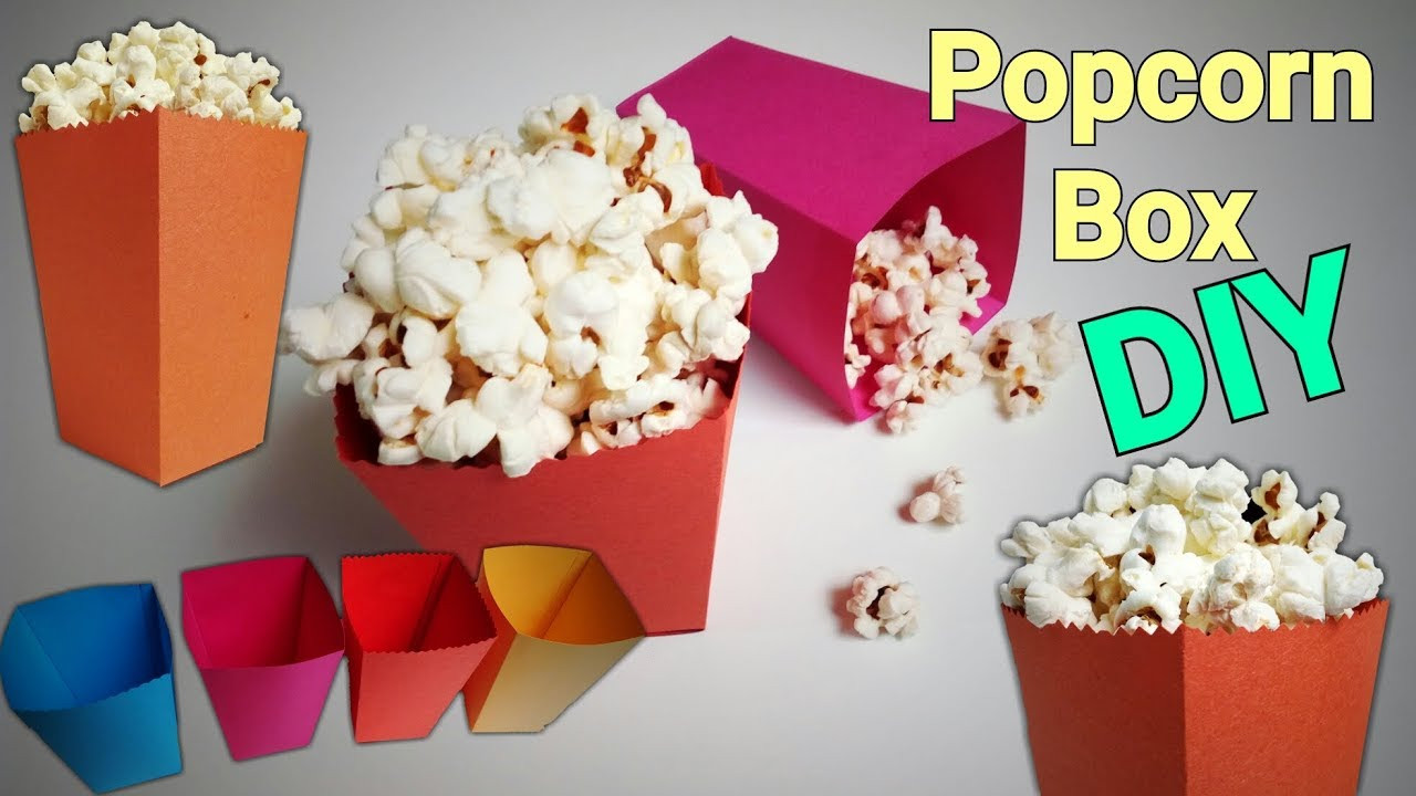 DIY Popcorn Box
 Popcorn Box How To Make Popcorn Boxes