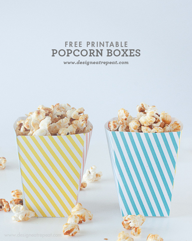 DIY Popcorn Box
 12 Free DIY Popcorn Box Printables for a Better Family
