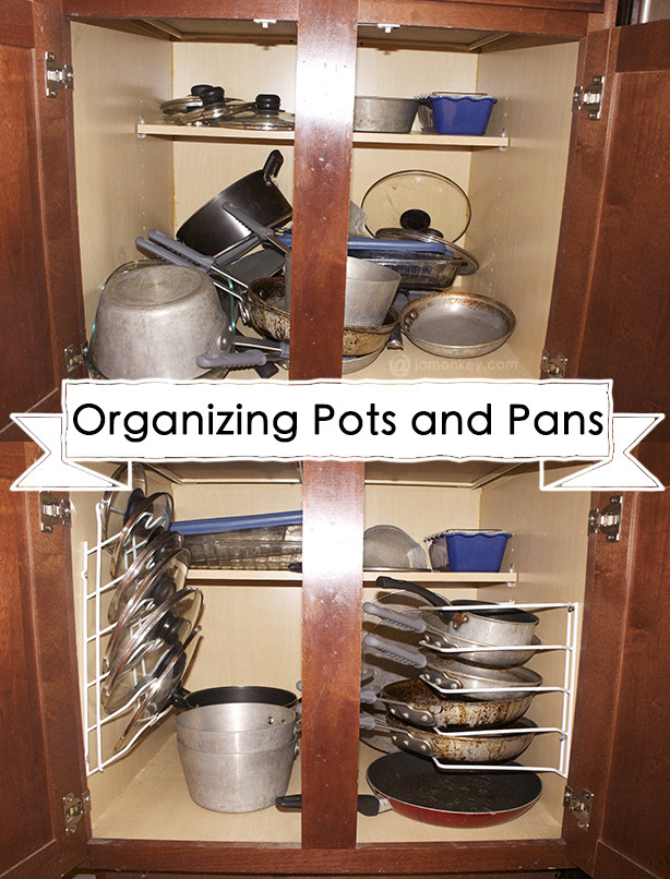 DIY Pots And Pans Organizer
 Organization — JaMonkey