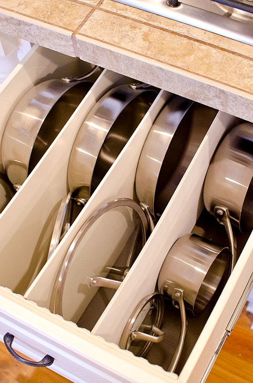 DIY Pots And Pans Organizer
 12 Time Saving Kitchen Organization Ideas A Cultivated Nest
