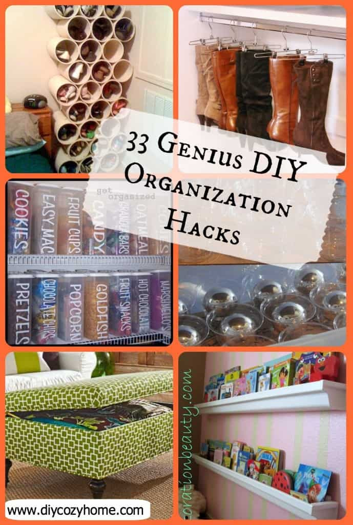 DIY Projects For Organization
 33 Genius DIY Organization Hacks