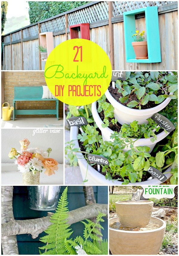 DIY Projects Outdoor
 Great Ideas 21 Backyard Projects for Spring