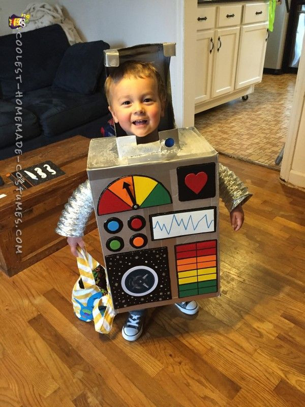 DIY Robot Costume Toddler
 80 best Homemade Robot Costume Ideas images on Pinterest